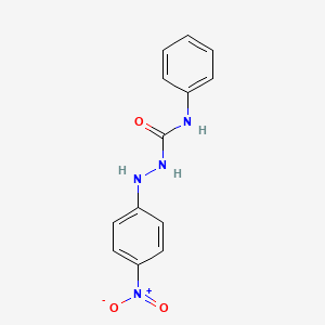 molecular formula C13H12N4O3 B3835248 2-(4-nitrophenyl)-N-phenylhydrazinecarboxamide CAS No. 14586-00-6