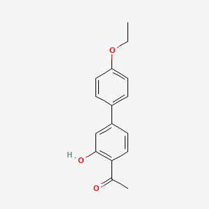 molecular formula C16H16O3 B3835262 1-(4'-ethoxy-3-hydroxy-4-biphenylyl)ethanone 