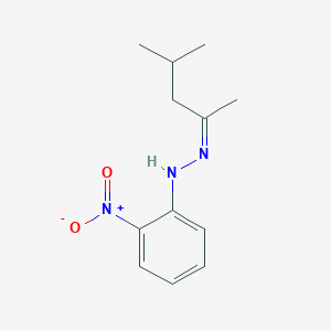 molecular formula C12H17N3O2 B3835273 4-methyl-2-pentanone (2-nitrophenyl)hydrazone 