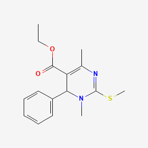 ethyl 1,4-dimethyl-2-(methylthio)-6-phenyl-1,6-dihydro-5-pyrimidinecarboxylate