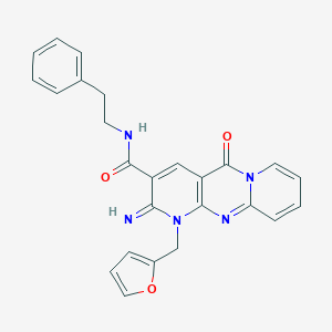 1-(2-furylmethyl)-2-imino-5-oxo-N-(2-phenylethyl)-1,5-dihydro-2H-dipyrido[1,2-a:2,3-d]pyrimidine-3-carboxamide