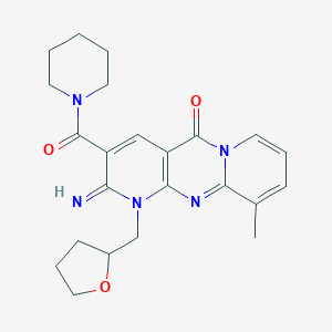 2-imino-10-methyl-3-(1-piperidinylcarbonyl)-1-(tetrahydro-2-furanylmethyl)-1,2-dihydro-5H-dipyrido[1,2-a:2,3-d]pyrimidin-5-one