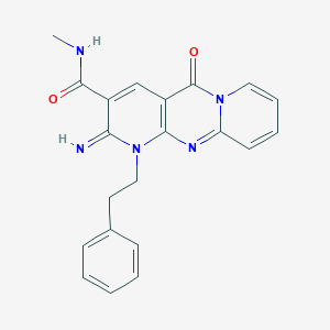 2-imino-N-methyl-5-oxo-1-(2-phenylethyl)-1,5-dihydro-2H-dipyrido[1,2-a:2,3-d]pyrimidine-3-carboxamide