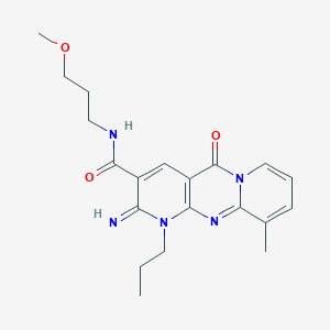 2-imino-N-(3-methoxypropyl)-10-methyl-5-oxo-1-propyl-1,5-dihydro-2H-dipyrido[1,2-a:2,3-d]pyrimidine-3-carboxamide