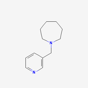 molecular formula C12H18N2 B3835389 1-(3-pyridinylmethyl)azepane 