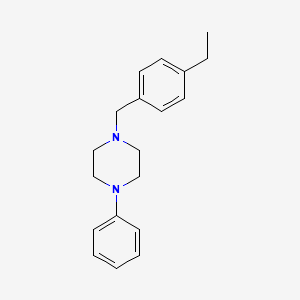 molecular formula C19H24N2 B3835391 1-(4-ethylbenzyl)-4-phenylpiperazine 