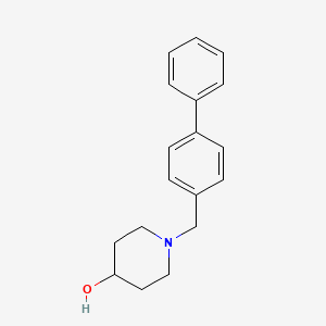 molecular formula C18H21NO B3835403 1-(4-biphenylylmethyl)-4-piperidinol 