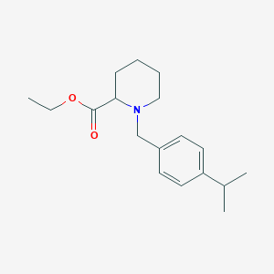 molecular formula C18H27NO2 B3835422 ethyl 1-(4-isopropylbenzyl)-2-piperidinecarboxylate 