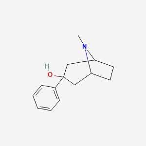 molecular formula C14H19NO B3835427 8-methyl-3-phenyl-8-azabicyclo[3.2.1]octan-3-ol 