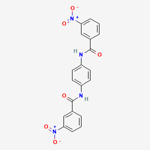 molecular formula C20H14N4O6 B3835462 N,N'-1,4-phenylenebis(3-nitrobenzamide) 