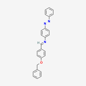molecular formula C26H21N3O B3835468 N-[4-(benzyloxy)benzylidene]-4-(phenyldiazenyl)aniline 