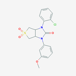 1-(2-chlorophenyl)-3-(3-methoxyphenyl)tetrahydro-1H-thieno[3,4-d]imidazol-2(3H)-one 5,5-dioxide