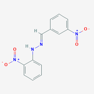 molecular formula C13H10N4O4 B3835480 3-nitrobenzaldehyde (2-nitrophenyl)hydrazone 