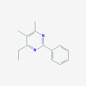 molecular formula C14H16N2 B3835498 4-ethyl-5,6-dimethyl-2-phenylpyrimidine 