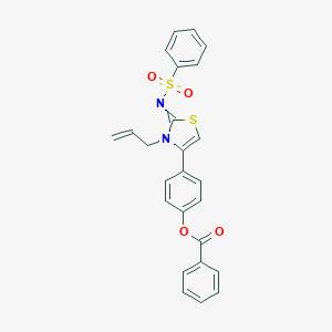 4-{3-Allyl-2-[(phenylsulfonyl)imino]-2,3-dihydro-1,3-thiazol-4-yl}phenyl benzoate