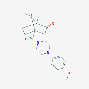 4-[4-(4-Methoxyphenyl)piperazine-1-carbonyl]-1,7,7-trimethylbicyclo[2.2.1]heptan-2-one