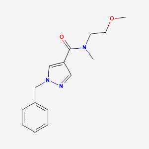 molecular formula C15H19N3O2 B3835562 1-benzyl-N-(2-methoxyethyl)-N-methyl-1H-pyrazole-4-carboxamide 
