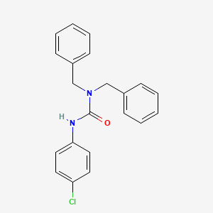 molecular formula C21H19ClN2O B3835567 N,N-dibenzyl-N'-(4-chlorophenyl)urea CAS No. 86764-43-4
