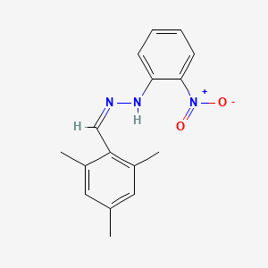 molecular formula C16H17N3O2 B3835588 2,4,6-trimethylbenzaldehyde (2-nitrophenyl)hydrazone 