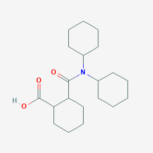 molecular formula C20H33NO3 B3835618 2-[(dicyclohexylamino)carbonyl]cyclohexanecarboxylic acid 