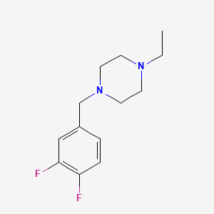 molecular formula C13H18F2N2 B3835620 1-(3,4-difluorobenzyl)-4-ethylpiperazine 