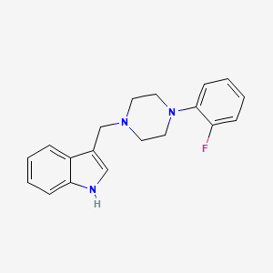 3-{[4-(2-fluorophenyl)-1-piperazinyl]methyl}-1H-indole