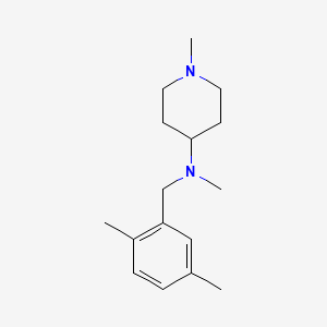 N-(2,5-dimethylbenzyl)-N,1-dimethyl-4-piperidinamine