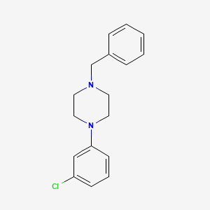 molecular formula C17H19ClN2 B3835721 1-benzyl-4-(3-chlorophenyl)piperazine 