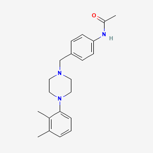 molecular formula C21H27N3O B3835751 N-(4-{[4-(2,3-dimethylphenyl)-1-piperazinyl]methyl}phenyl)acetamide 