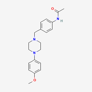 molecular formula C20H25N3O2 B3835779 N-(4-{[4-(4-methoxyphenyl)-1-piperazinyl]methyl}phenyl)acetamide 