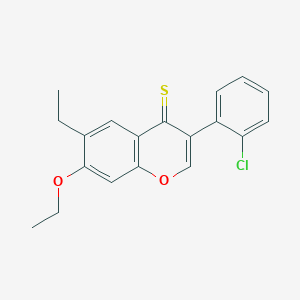 molecular formula C19H17ClO2S B383580 3-(2-Chlorophenyl)-7-ethoxy-6-ethylchromene-4-thione CAS No. 487030-48-8