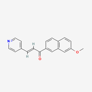 molecular formula C19H15NO2 B3835808 1-(7-methoxy-2-naphthyl)-3-(4-pyridinyl)-2-propen-1-one 