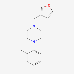 molecular formula C16H20N2O B3835823 1-(3-furylmethyl)-4-(2-methylphenyl)piperazine 
