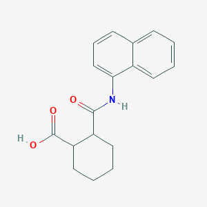 molecular formula C18H19NO3 B3835840 2-[(1-naphthylamino)carbonyl]cyclohexanecarboxylic acid 