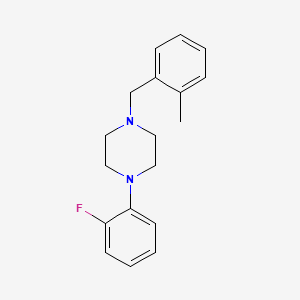 molecular formula C18H21FN2 B3835865 1-(2-fluorophenyl)-4-(2-methylbenzyl)piperazine 
