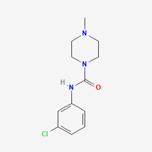 molecular formula C12H16ClN3O B3835917 N-(3-chlorophenyl)-4-methyl-1-piperazinecarboxamide CAS No. 331838-96-1