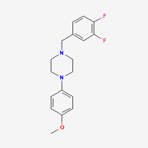 molecular formula C18H20F2N2O B3835945 1-(3,4-difluorobenzyl)-4-(4-methoxyphenyl)piperazine 