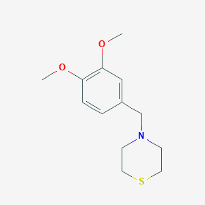 molecular formula C13H19NO2S B3835953 4-(3,4-dimethoxybenzyl)thiomorpholine 