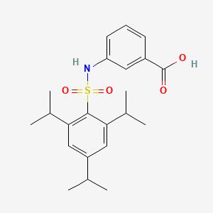 molecular formula C22H29NO4S B3835972 3-{[(2,4,6-triisopropylphenyl)sulfonyl]amino}benzoic acid 