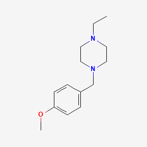 molecular formula C14H22N2O B3835980 1-ethyl-4-(4-methoxybenzyl)piperazine 