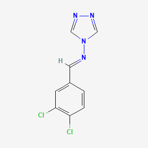 molecular formula C9H6Cl2N4 B3835984 N-(3,4-dichlorobenzylidene)-4H-1,2,4-triazol-4-amine 