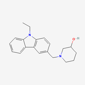 molecular formula C20H24N2O B3836015 1-[(9-ethyl-9H-carbazol-3-yl)methyl]-3-piperidinol 