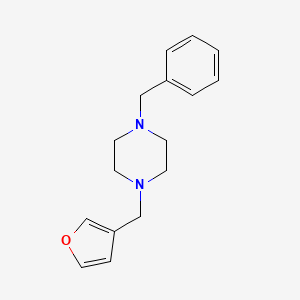 molecular formula C16H20N2O B3836026 1-benzyl-4-(3-furylmethyl)piperazine 