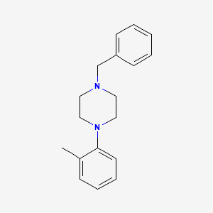 molecular formula C18H22N2 B3836057 1-苄基-4-(2-甲苯基)哌嗪 
