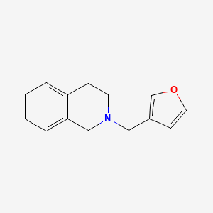 molecular formula C14H15NO B3836080 2-(3-furylmethyl)-1,2,3,4-tetrahydroisoquinoline 