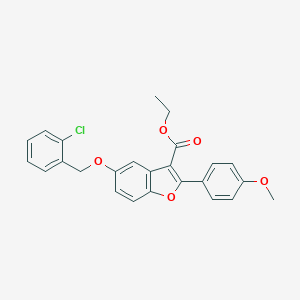 Ethyl 5-[(2-chlorobenzyl)oxy]-2-(4-methoxyphenyl)-1-benzofuran-3-carboxylate