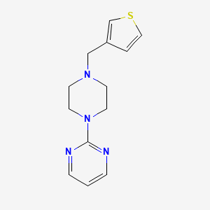 molecular formula C13H16N4S B3836096 2-[4-(3-thienylmethyl)-1-piperazinyl]pyrimidine 