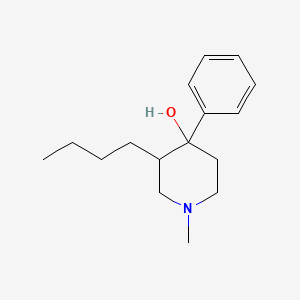 molecular formula C16H25NO B3836097 3-butyl-1-methyl-4-phenyl-4-piperidinol 