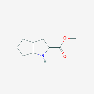 molecular formula C9H15NO2 B038361 Methyl octahydrocyclopenta[b]pyrrole-2-carboxylate CAS No. 116404-27-4