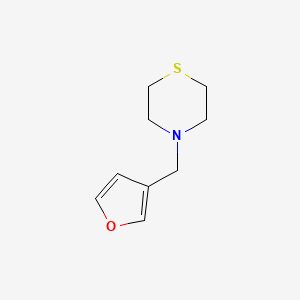 molecular formula C9H13NOS B3836111 4-(3-furylmethyl)thiomorpholine 